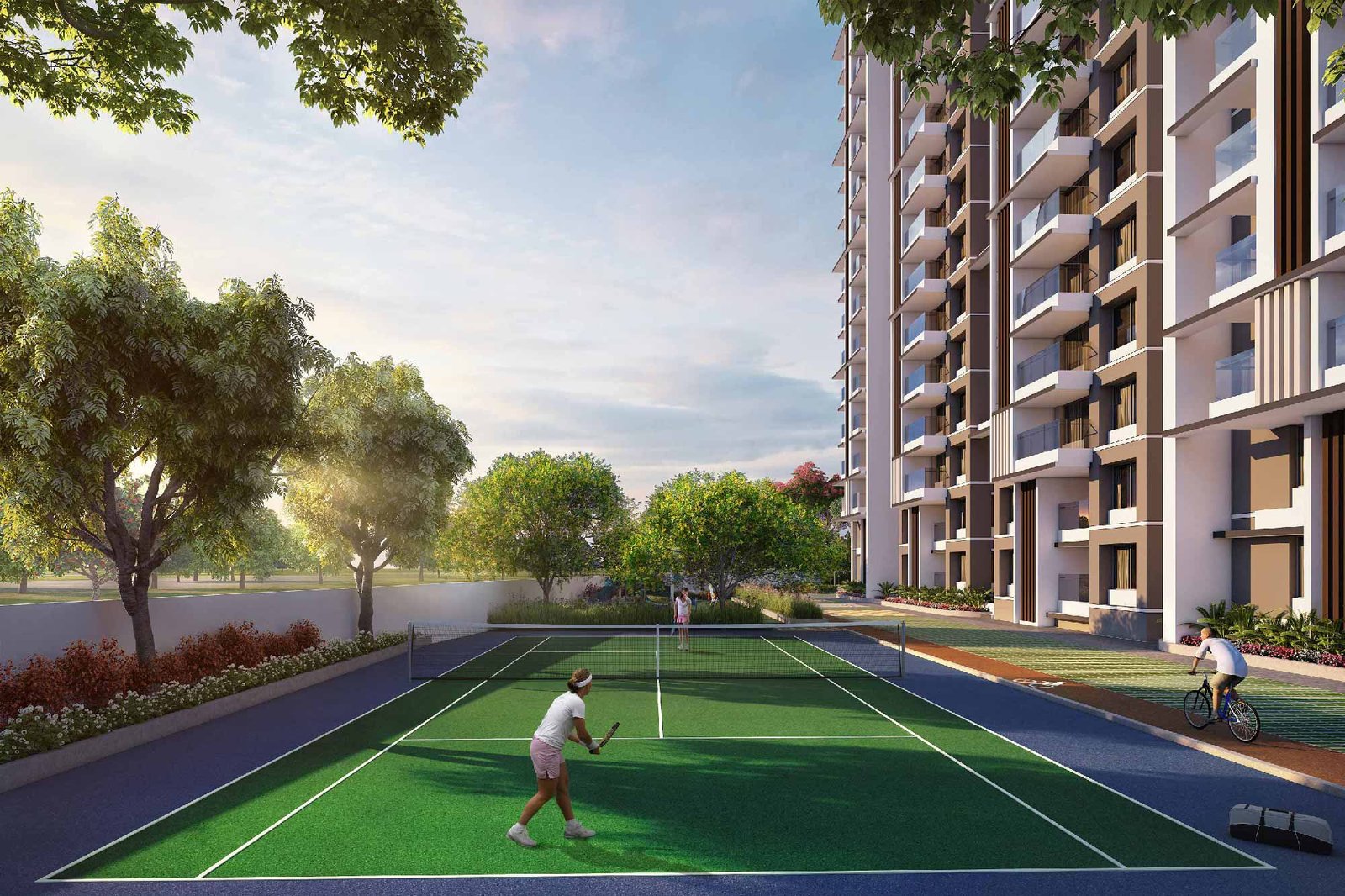 Tennis Court Amenities | Vaisakhi Developers