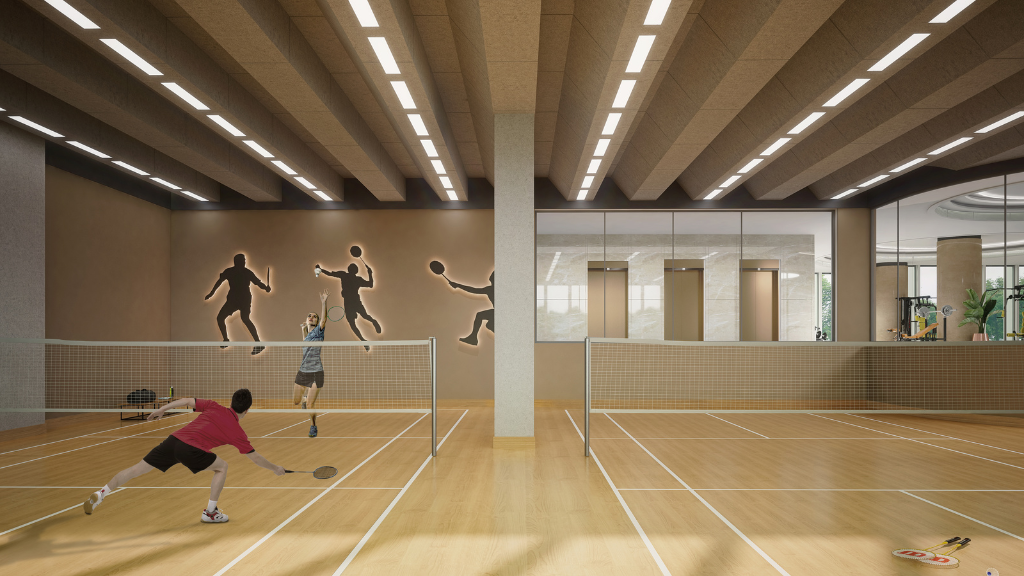 Shuttle court Amenities | Vaisakhi Developers