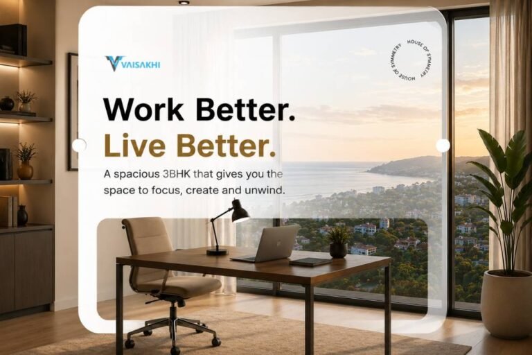 Work-from-Home Benefits of Owning a Spacious 3BHK Apartment
